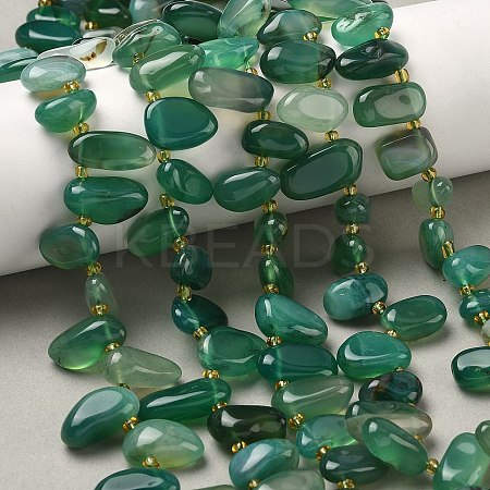 Natural Agate Beads Strands G-P604-A15-01-1