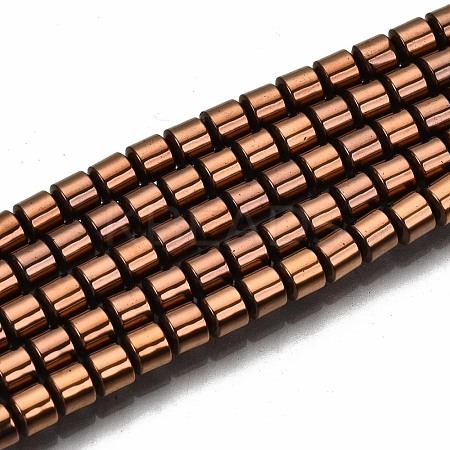 Electroplate Non-magnetic Synthetic Hematite Beads Strands G-T114-61-R-1