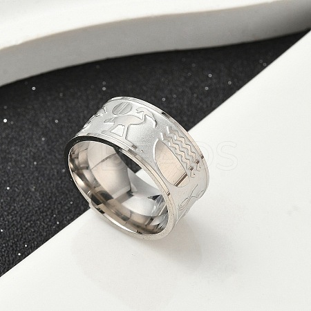 304 Stainless Steel Finger Rings for Women RJEW-F195-04P-1