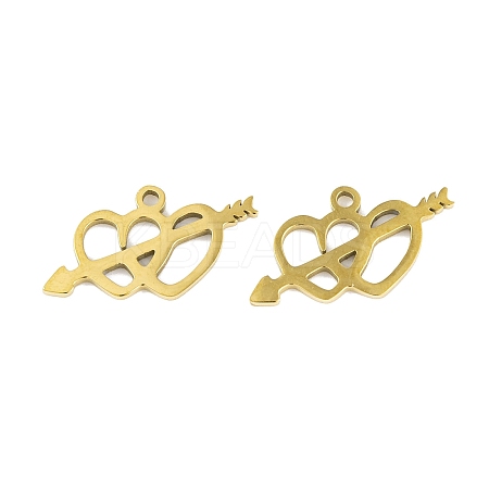 5Pcs 201 Stainless Steel Pendants LS-STAS-M056-03G-1