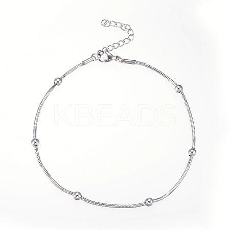 Tarnish Resistant 304 Stainless Steel Bracelets BJEW-D430-01-1