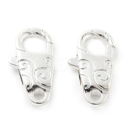 Brass Lobster Claw Clasps KK-R216-18C-S-1