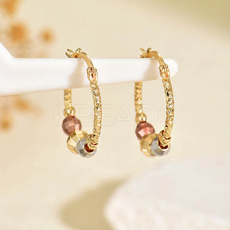 Brass Hoop Earrings KG9891-4-1