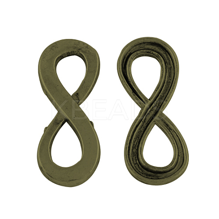 Tibetan Style Alloy Infinity Links connectors for Bracelet Design TIBEP-S188-AB-NR-1