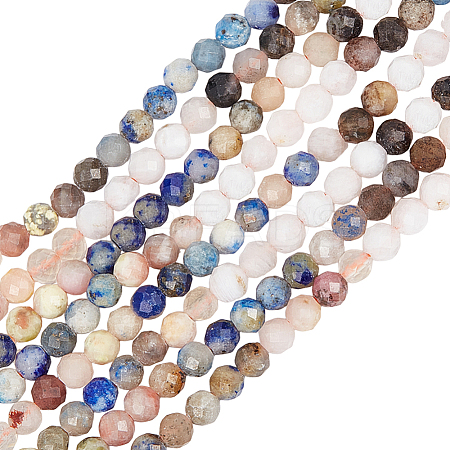 2 Strands Natural Mixed Gemstone Beads Strands G-BBC0001-31-1