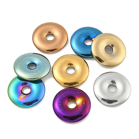 Electroplated Synthetic Non-Magnetic Hematite Pendants G-C136-04-1