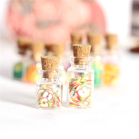 Glass Bottle Miniature Ornaments DJEW-WH0043-70B-05-1