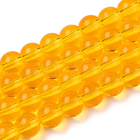 Transparent Glass Beads Strands GLAA-T032-T6mm-11-1