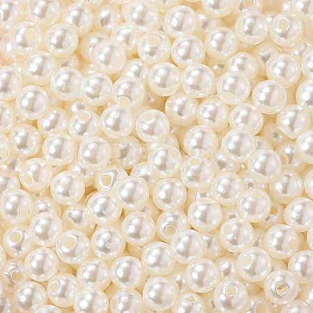 Imitation Pearl Acrylic Beads PEAR-LT0001-02E-1