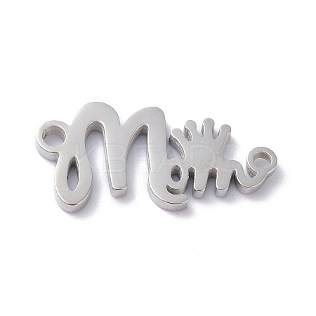 Mother's Day Non-Tarnish 304 Stainless Steel Pendants STAS-C035-01P-1