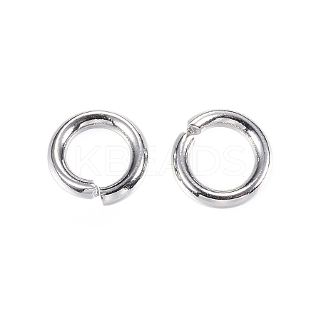 Tarnish Resistant 304 Stainless Steel Open Jump Rings X-STAS-D448-100P-6mm-1