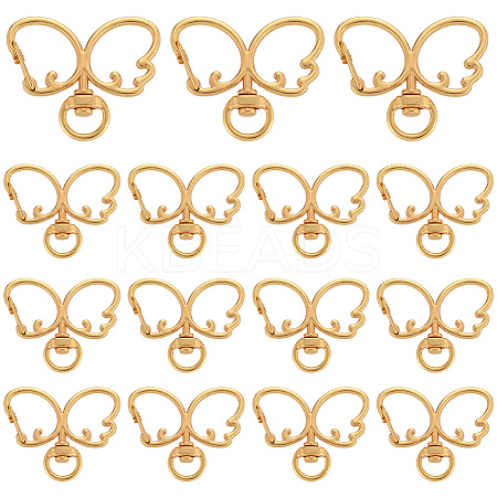 20Pcs Alloy Swivel Clasps FIND-SC0017-28G-1