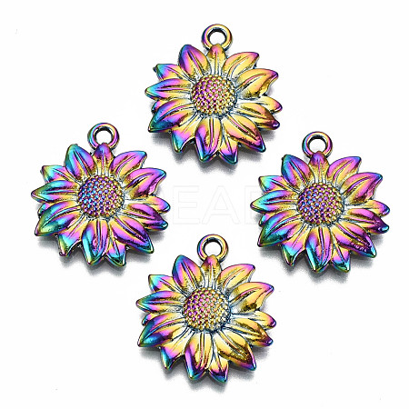 Rainbow Color Alloy Pendants PALLOY-S180-029-RS-1