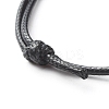 European Glass Large Hole Beads Bracelet for Teen Girl Women BJEW-JB06845-7