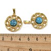 Synthetic Turquoise Pendants STAS-U024-15G-01-3