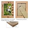 Rectangle with Dog & Word Wooden Photo Frames AJEW-WH0292-005-2