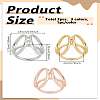 3Pcs 3 Colors Alloy Women Lady Girls Fashion Scarf Ring Buckle AJEW-LP0010-67-2