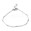 Non-Tarnish 304 Stainless Steel Bar Link Chain Bracelets BJEW-K226-07P-1