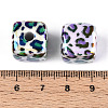 UV Plating Opaque Acrylic Beads OACR-T028-72-3