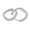 Non-Tarnish 304 Stainless Steel Hoop Earrings EJEW-G395-27P-2