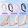 4 Pairs 4 Colors Polyester Rhinestone Elastic Shoelaces DIY-OC0013-17-3