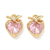 Brass Micro Pave Cubic Zirconia Pendants KK-A281-20G-01-1