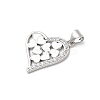 Brass Micro Pave Cubic Zirconia Pendants KK-A278-16P-02-2