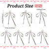 8 Pairs Brass Micro Pave Clear Cubic Zirconia Pendants KK-SC0006-23-2