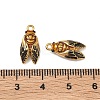 304 Stainless Steel Enamel Pendants X-STAS-F347-08G-3