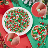Christmas Theme 1500Pcs 5 Colors Opaque Acrylic Beads MACR-SP0001-01A-01-6