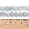 Natural Aquamarine Beads Strands G-F826-B01-8mm-5