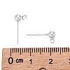 925 Sterling Silver Ear Stud Findings STER-K167-042D-S-3