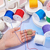 8 Rolls 8 Colors Nylon Braided Cord NWIR-TA0001-24-5