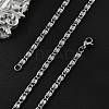 Tarnish Resistant 304 Stainless Steel Lumachina Chain Necklaces NJEW-P226-08P-01-3