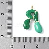 Brass Enamel Pendants KK-E093-03G-R-01-3