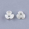 3-Petal ABS Plastic Imitation Pearl Bead Caps X-OACR-T018-01-2