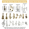 Tibetan Style Alloy Pendants TIBE-PH0002-08-4