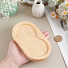 1Pc 2 Slots Wooden Salt and Pepper Mill Holder WOOD-HY0001-27B-3