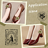 Flower Imitation Leather Shoe Decoration AJEW-WH20020-341C-4