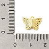 Butterfly Rack Plating Brass Micro Pave Cubic Zirconia Pendants Charms KK-S396-08B-3