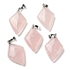 Natural Rose Quartz Pendants G-C066-03D-1