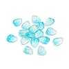 Two-Tone Transparent Glass Charms GLAA-H016-15L-1