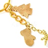 Christmas Woven Glass Keychains KEYC-MZ00017-02-4