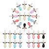 4 Sets Angle Shape Acrylic Pendants FIND-PH0009-11-WH-1
