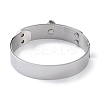 Donut 304 Stainless Steel Bangles BJEW-G700-07A-P-3