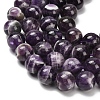 Natural Chevron Amethyst Beads Strands G-I222-14mm-01-4