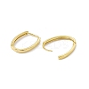 Brass Oval Hinged Hoop Earrings for Men Women KK-A172-35G-1