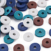 Handmade Polymer Clay Beads Strands CLAY-R089-8mm-T017-2