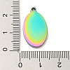 Ion Plating(IP) 304 Stainless Steel Pendants STAS-D025-05M-01-3