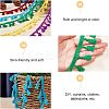 5 Rolls 5 Colors Cotton Tassel Ribbons OCOR-CA0001-13-4